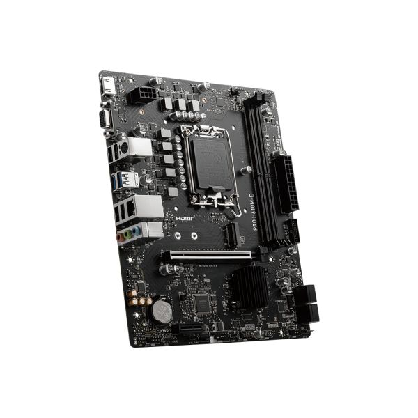 MSI MB H610, PRO H610M-E DDR5, LGA 1700, 2DDR5, 1PCI-EX16,1PCI-EX1,1M.2 GEN4,4SATA3.0,4USB3.2GEN1,8U [PRO H610M-E]