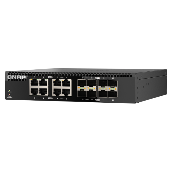QNAP QSW-3216R-8S8T switch di rete Non gestito L2 10G Ethernet (100/1000/10000) Nero [QSW-3216R-8S8T]