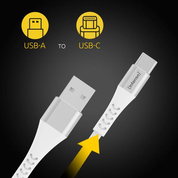 INTENSO CAVO RICARICA/DATI 60W COMPATIBILE CON RICARICA RAPIDA USB A TO USB C 1.5M [7901102]