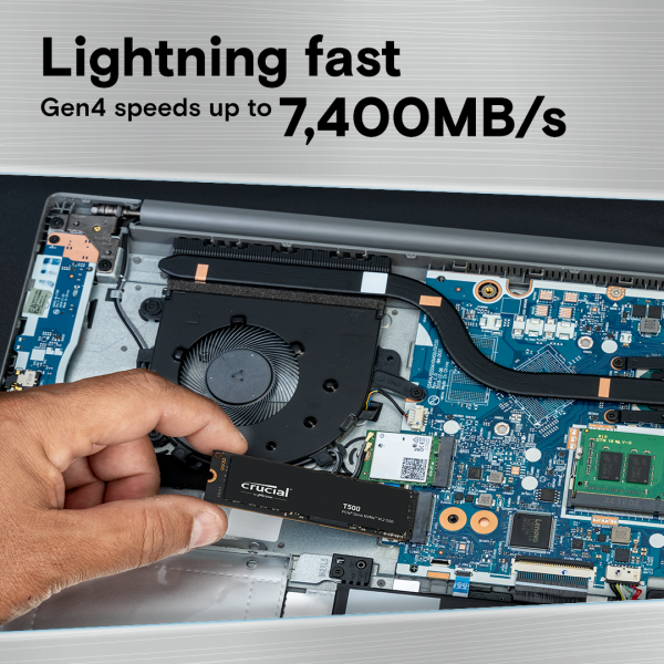 Crucial T500 2 TB M.2 PCI Express 4.0 NVMe 3D TLC NAND [CT2000T500SSD8]