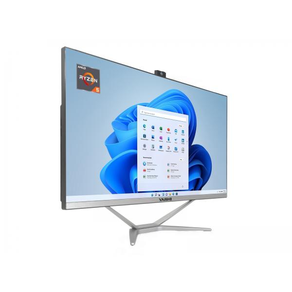 YASHI Pioneer S AY52606 All-in-One PC AMD Ryzen 5 4650G 61 cm (24") 1920 x 1080 Pixel 8 GB DDR4-SDRAM 512 GB SSD PC All-in-one Windows 11 Pro Wi-Fi 5 (802.11ac) Nero [AY52606] - ITPartners