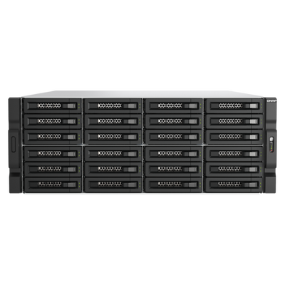 QNAP TL-R2400PES-RP contenitore di unità di archiviazione Box esterno HDD/SSD Nero, Grigio 2.5/3.5" [TL-R2400PES-RP]