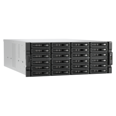QNAP TL-R2400PES-RP contenitore di unità di archiviazione Box esterno HDD/SSD Nero, Grigio 2.5/3.5" [TL-R2400PES-RP]