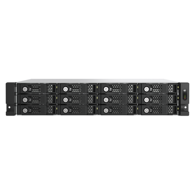 QNAP TL-R1200PES-RP contenitore di unità di archiviazione Box esterno HDD/SSD Nero, Grigio 2.5/3.5" [TL-R1200PES-RP]