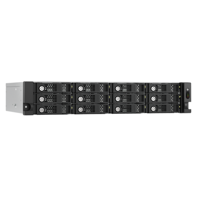 QNAP TL-R1200PES-RP contenitore di unità di archiviazione Box esterno HDD/SSD Nero, Grigio 2.5/3.5" [TL-R1200PES-RP]