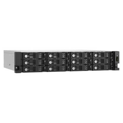 QNAP TL-R1200PES-RP contenitore di unità di archiviazione Box esterno HDD/SSD Nero, Grigio 2.5/3.5" [TL-R1200PES-RP]