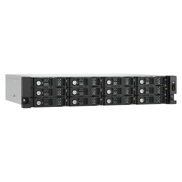 QNAP TL-R1200PES-RP contenitore di unità di archiviazione Box esterno HDD/SSD Nero, Grigio 2.5/3.5" [TL-R1200PES-RP]