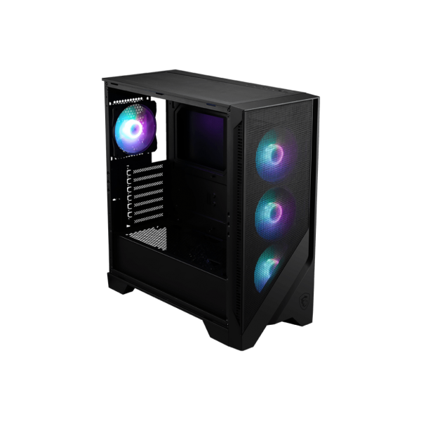MSI MAG FORGE 320R AIRFLOW computer case Micro Tower Nero, Trasparente [306-7G23R27-HH9]