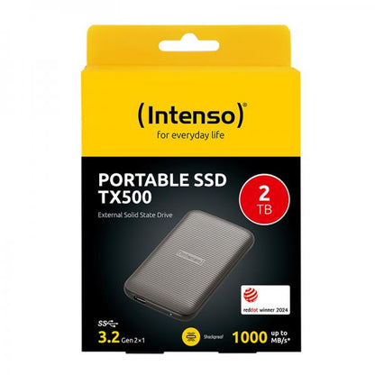 INTENSO SSD ESTERNO TX500 USB 3.2 2TB GEN 2x1 CABLE USB-C + ADAPTER USB-A 1000 MB/s [3827470]