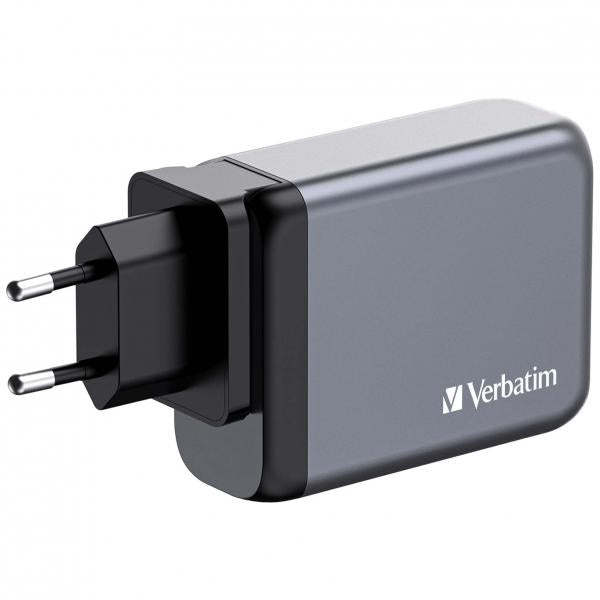 CARGADOR DE PARED VERBATIM GNC-100 CARGADOR GAN 4 PUERTOS 100W USB A/C (UE/UK/US) [32202] 
