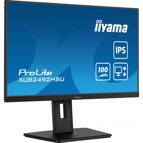 iiyama XUB2492HSU-B6 Monitor PC 60,5 cm (23.8") 1920 x 1080 Pixel Full HD LED Nero [XUB2492HSU-B6] - ITPartners