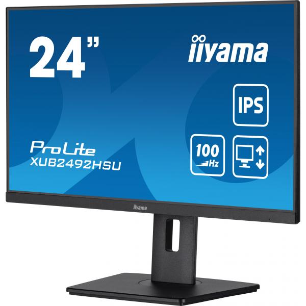 iiyama XUB2492HSU-B6 Monitor PC 60,5 cm (23.8") 1920 x 1080 Pixel Full HD LED Nero [XUB2492HSU-B6]