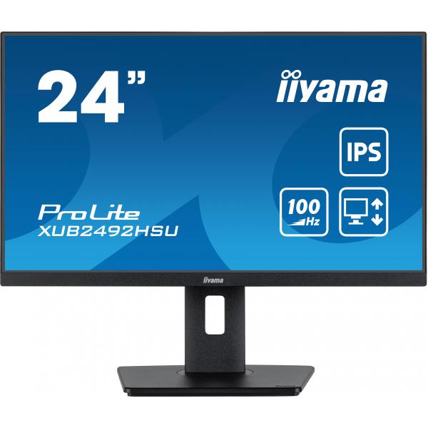 iiyama XUB2492HSU-B6 Monitor PC 60,5 cm (23.8") 1920 x 1080 Pixel Full HD LED Nero [XUB2492HSU-B6] - ITPartners