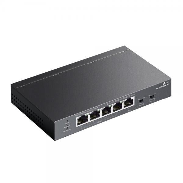 TP-Link TL-SG1005P-PD switch di rete Gigabit Ethernet (10/100/1000) Supporto Power over Ethernet (PoE) Nero [TL-SG1005P-PD]