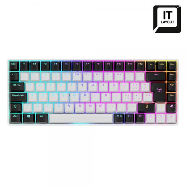 Sharkoon SKILLER SGK50 S3 tastiera USB QWERTY Italiano Bianco [SKILLERSGK50S3]