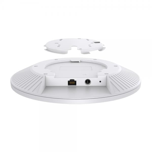 TP-Link - EAP773 - Omada BE + AX Ceiling Mount Tri-Band Wi-Fi 7 Access Point, 1x 10G RJ45 Port, 574Mbps at 2.4 GHz + 2880 Mbps at 5 GHz-1 + 5760 Mbps at 6 GHz, High Density connectivity (2000+ Client [EAP773]