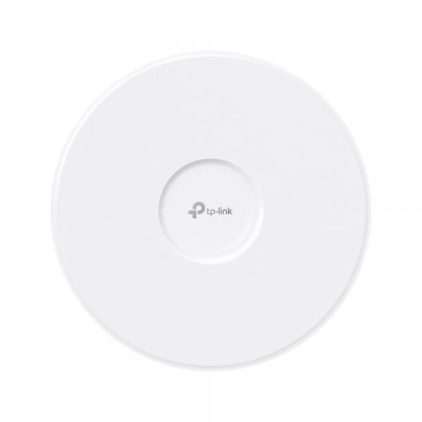 TP-Link - EAP773 - Omada BE + AX Ceiling Mount Tri-Band Wi-Fi 7 Access Point, 1x 10G RJ45 Port, 574Mbps at 2.4 GHz + 2880 Mbps at 5 GHz-1 + 5760 Mbps at 6 GHz, High Density connectivity (2000+ Client [EAP773]