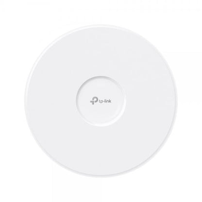 TP-Link - EAP773 - Omada BE + AX Ceiling Mount Tri-Band Wi-Fi 7 Access Point, 1x 10G RJ45 Port, 574Mbps at 2.4 GHz + 2880 Mbps at 5 GHz-1 + 5760 Mbps at 6 GHz, High Density connectivity (2000+ Client [EAP773]