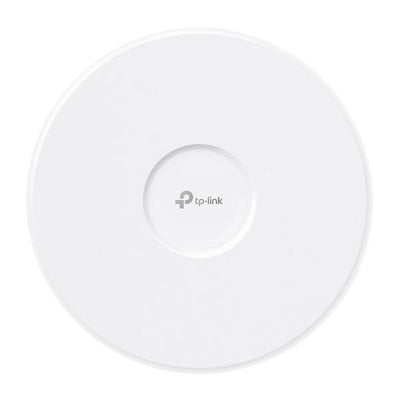 TP-Link - EAP783 - Omada BE19000 Ceiling Mount Tri-Band Wi-Fi 7 Access Point, 2x 10G RJ45 Port, 1148Mbps at 2.4 GHz + 5760 Mbps at 5 GHz+ 11520 Mbps at 6 GHz, 802.3bt POE++ and 12V DC (Power Adapter [EAP783]