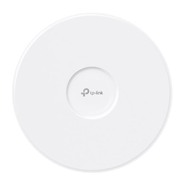TP-Link - EAP783 - Omada BE19000 Ceiling Mount Tri-Band Wi-Fi 7 Access Point, 2x 10G RJ45 Port, 1148Mbps at 2.4 GHz + 5760 Mbps at 5 GHz+ 11520 Mbps at 6 GHz, 802.3bt POE++ and 12V DC (Power Adapter [EAP783]