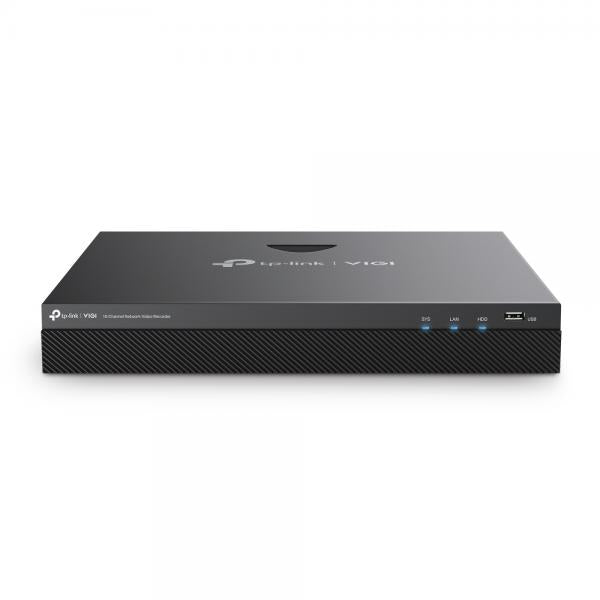 TP-Link - 16 Channel Network Video Recorder Spec:4K HDMI Video Output & 16MP Decoding Capacity- 24/7 Continuous Recording- 16-Channel Real-Time Live View- 16-Channel Simultaneous Playback- H.265+- ONV [VIGINVR2016H]
