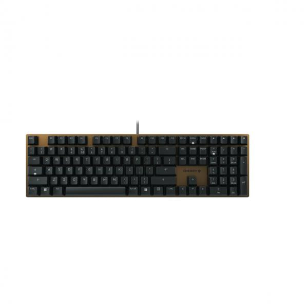 Cherry KC 200 MX Red Silent - Mechanical Keyboard - Corded - QWERTY - Black/Bronze [G80-3950LHBEU-2]