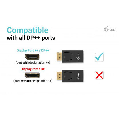 I-TEC CAVO ADATTATORE PASSIVO DISPAYPORT TO HDMI (max 4K/30Hz) [DP2HDMI4K30HZ]