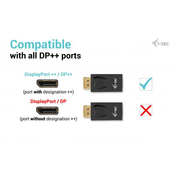I-TEC CAVO ADATTATORE PASSIVO DISPAYPORT TO HDMI (max 4K/30Hz) [DP2HDMI4K30HZ]