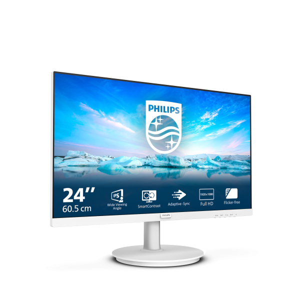 Philips V-Line Series - 24 inch Full HD Monitor - 1920x1080 - 75Hz - 4ms [241V8AW/00]