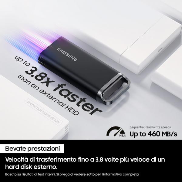 Samsung T5 EVO 4TB - 3.2 Gen 1 - 460 MB/s - Black [MU-PH4T0S/EU]