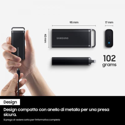Samsung T5 EVO 4TB - 3.2 Gen 1 - 460 MB/s - Black [MU-PH4T0S/EU]