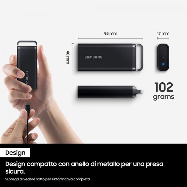 Samsung T5 EVO 4TB - 3.2 Gen 1 - 460 MB/s - Black [MU-PH4T0S/EU]