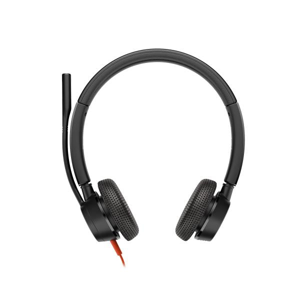 Hp Poly Blackwire 3325 Stereo Microsoft Teams Certified USB-C Headset + 3.5mm Plug + USB-C/A Adapter [8X222AA]