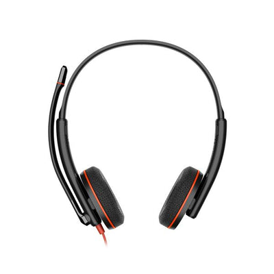 HP Poly Cuffie Poly Blackwire 3225 stereo USB-C + spinotto da 3,5 mm + adattatore USB-C/A (sfuse) [8X229A6]