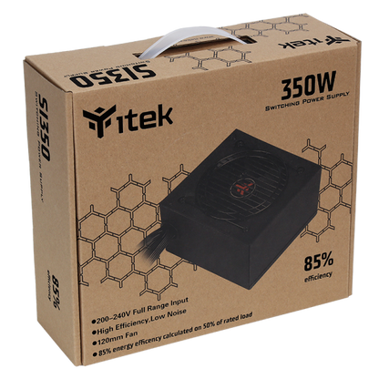 ITEK ALIMENTATORE SI350 - 350W, EFFICIENZA 80+, PFC ATTIVO [ITPSESI350]