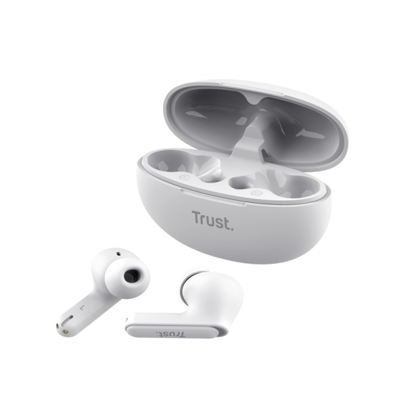 TRUST EARBUDS YAVI BT ENC, BIANCO [25172]
