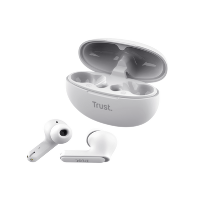 TRUST EARBUDS YAVI BT ENC, BIANCO [25172]