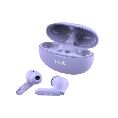TRUST EARBUDS YAVI BT ENC, VIOLA [25297]