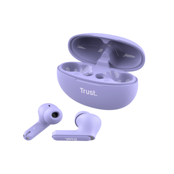 TRUST EARBUDS YAVI BT ENC, VIOLA [25297]