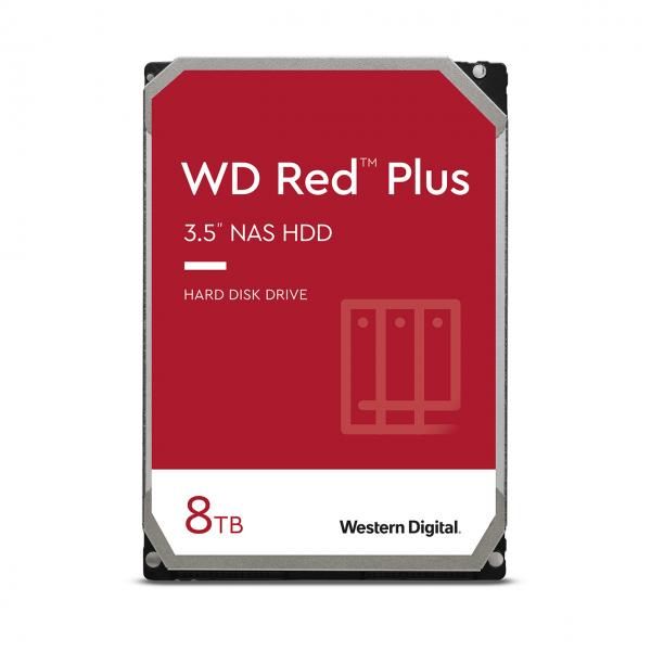 WESTERN DIGITAL HDD RED PLUS 8TB 3.5 SATA 6GBS 5640 RPM 256MB BUFFER [WD80EFPX]