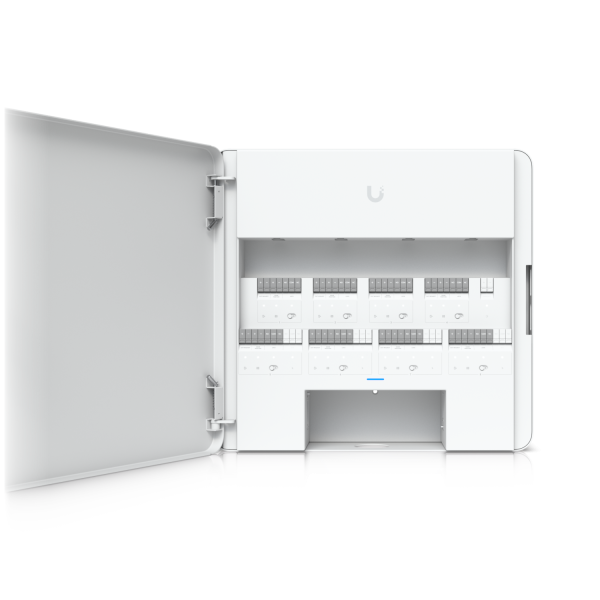 Ubiquiti - EAH-8 - UniFi Enterprise-grade access hub with entry and exit control up to eight doors and battery backup support, (8) Lock terminals (12V or Dry), (8+8) Inputs for request-to-exit devices [EAH-8-EU]