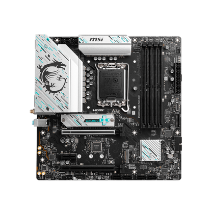 MSI MB B760, B760M GAMING PLUS, LGA1700,4DDR5,2PCI-EX16,1PCI-EX1,2M.2,4SATA3,2USB3.2 GEN2,7US [B760M GAM PLUS WI]