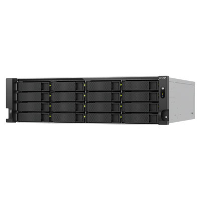 QNAP TS-H1677AXU-RP Server di archiviazione Armadio (3U) AMD Ryzen 7 7745 32 GB DDR5 0 TB QNAP QTS Nero, Grigio [TS-H1677AXU-RP-R7-32G]