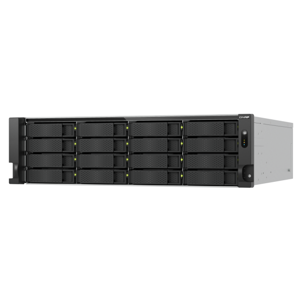 QNAP TS-H1677AXU-RP Server di archiviazione Armadio (3U) AMD Ryzen 7 7745 32 GB DDR5 0 TB QNAP QTS Nero, Grigio [TS-H1677AXU-RP-R7-32G]