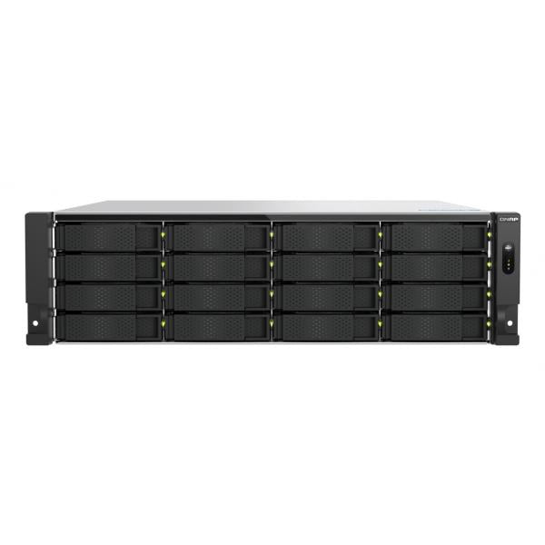 QNAP TS-H1677AXU-RP Server di archiviazione Armadio (3U) AMD Ryzen 7 7745 32 GB DDR5 0 TB QNAP QTS Nero, Grigio [TS-H1677AXU-RP-R7-32G]