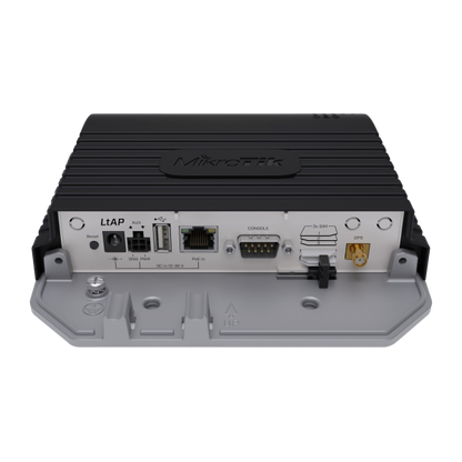 MikroTik, LtAP LTE6 kit, Un access point LTE compatto e resistente con un GPS integrato. Aggiungi opzioni di rete e tracciamento estese al tuo veicolo senza svuotare il portafoglio! 3 slot MiniSIM, mo [LtAP-2HnD&FG621-EA]