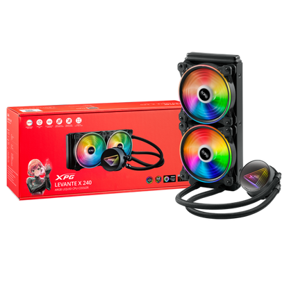 ADATA XPG DISSIPATORE CPU ACQUA LEVANTE X 240 ARGB BLACK RGB MIRROR PUMP HEAD [ADLEVANTEX240BKCWW]