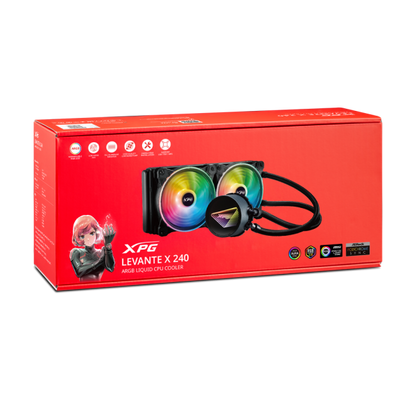 ADATA XPG DISSIPATORE CPU ACQUA LEVANTE X 240 ARGB BLACK RGB MIRROR PUMP HEAD [ADLEVANTEX240BKCWW]