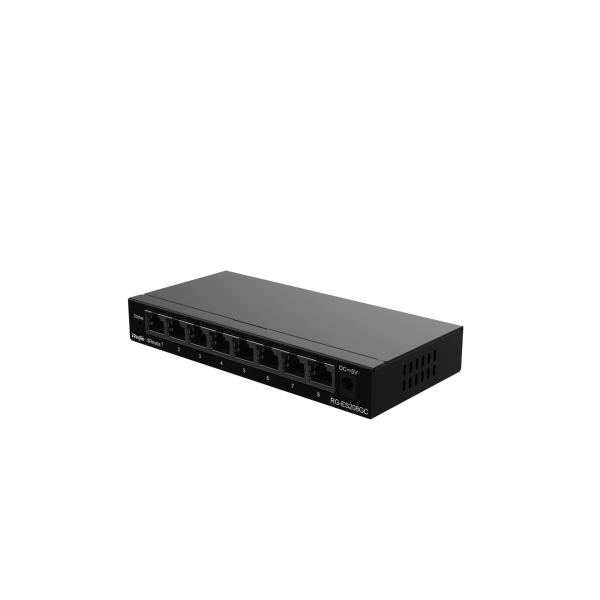 REYEE SMART SWITCH 8 PORTE GIGABIT (CHASSIS METALLICO DESKTOP) [RG-ES208GC]