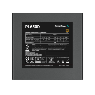 DEEPCOOL ALIMENTATORI 650W BRONZE 80 PLUS ATX 3.1 R-PL650D-FC0B-EU V2 [R-PL650D-FC0B-EU]
